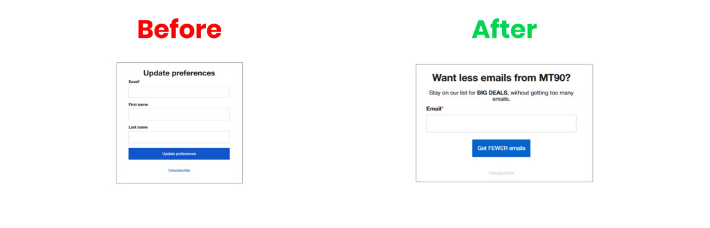 How to redesign the preferences page in klaviyo